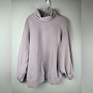 LIT Activewear‎ Whisper Oversized Funnt Mauve Pink Size Small Pullover Pockets